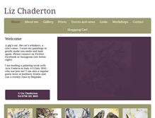 Tablet Screenshot of lizchaderton.co.uk